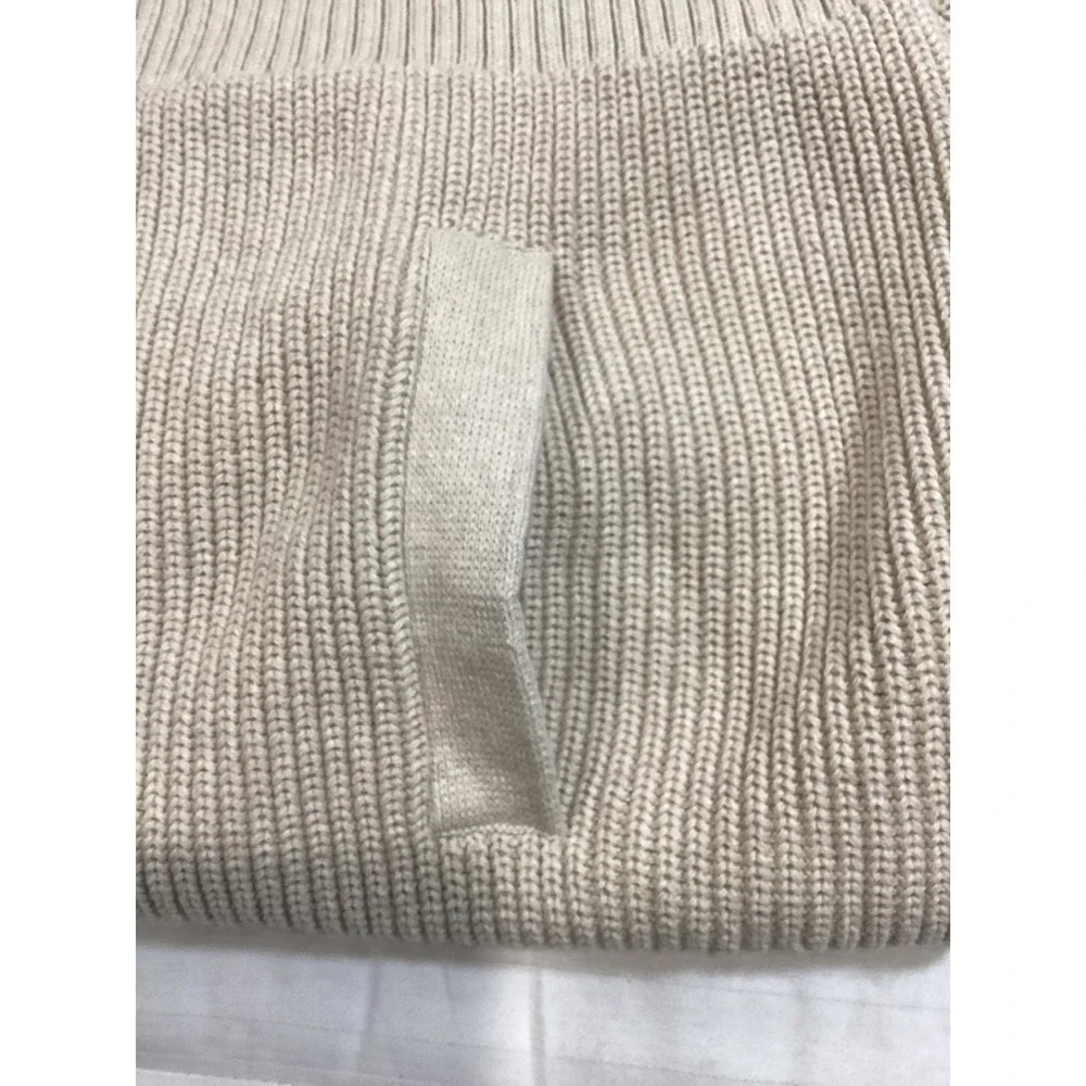 Banana Republic Mens XL Full‎ Zip Heavy Ribbed Cardigan Sweater Elbow Patches